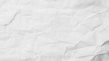 Fototapeta premium Crumpled White Paper Texture Background for Creative Design and Art Projects