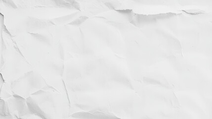 Obraz premium Crumpled White Paper Texture Ideal for Backgrounds and Design Projects