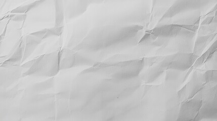 Obraz premium Crumpled White Paper Texture Background for Creative and Artistic Projects
