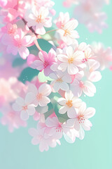 Fototapeta premium Cherry Blossoms in Full Bloom