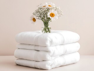 Fresh Linen for Daisies, Minimalist Studio.