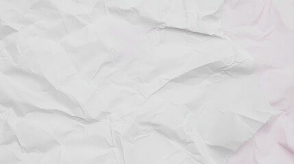 Obraz premium Crumpled White Paper Texture for Backgrounds and Creative Design Projects