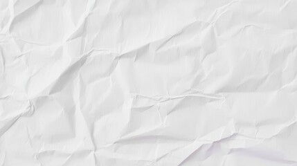 Obraz premium Crumpled White Paper Texture Background for Creative Design Projects
