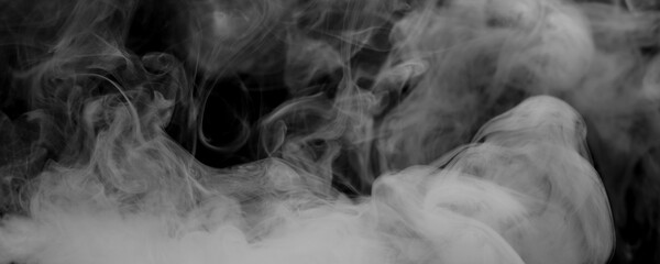 black smoke with fog and vapor background isolated png effect white coffee dust smoke cloud texture transparent clear abstract with shape magic background	