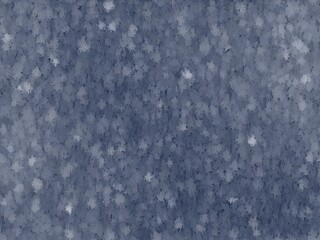 A muted blue background features a mottled texture of small, irregular shapes, creating a subtle, weathered effect.