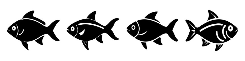 lemon tetra fish icon, lemon tetra fish silhouette vector illustration-simple silhouette illustration of lemon tetra fish, perfect for lemon tetra fish logos and icons