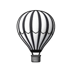 Obraz premium Sketch of Hot Air Balloon Icon