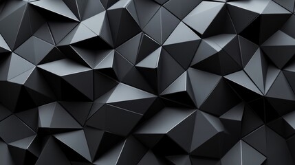Obraz premium Abstract Dark Geometric Texture with Triangular Forms for Modern Background and Design Projects