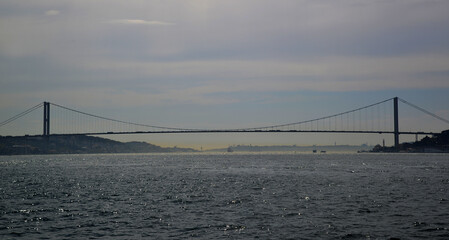 A view of the Bosphorus from Istanbul, Turkey