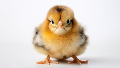 Obraz premium baby chicken on white background