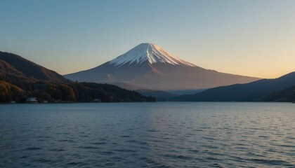 Majestic mount fuji japan landscape photography serene environment wide view natural beauty