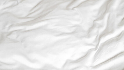 White bedsheet and duvet background with soft textures and minimal style.