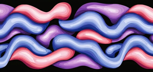 Seamless pattern of cybernetic quantum fitness bands, glowing metabolic rate analyzers, and AI-driven personalized health data streams