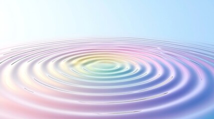 Fototapeta premium Serene Pastel Ripples in Water Creating a Minimalist and Tranquil Abstract Background