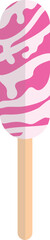 Pink Ice Cream Stick Icon