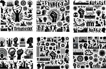 International Workers' Day Silhouette Vector 