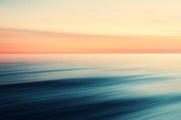 Obraz premium Serene Sunset Over the Ocean