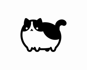 Cartoon Cat Vector Icon Logo Design Illustration for Businesses, Children’s Products, and T-shirts