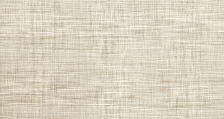 A highly detailed beige woven linen texture in a seamless pattern, perfect for interior design. The hyper-realistic fabric background is ideal for living room or bedroom walls, captured from a top-dow