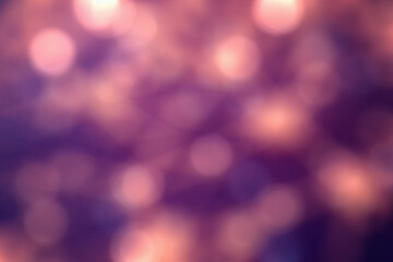 Fototapeta premium Shining bokeh circles and glowing lights. Bright blurred background noise dust grain effect, gradient transitions. Glowing bokeh circles, sparkling abstract background decoration. 