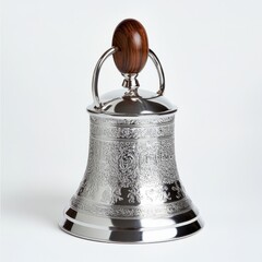 Generic Emancipation Bell Moment Finish Silver Background.