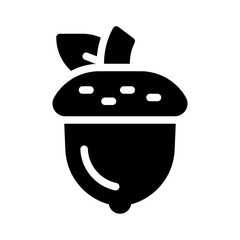 acorn glyph icon