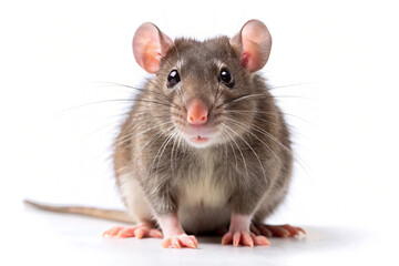 rat on white background