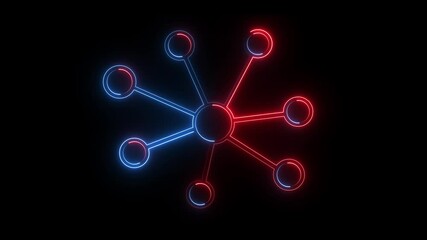 Animation of fast People network icon. digital interface connection and communication concept digitally generated animation. - Powered by Adobe