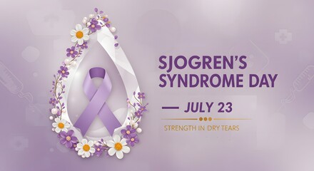 Sjogren's Syndrome Awareness Day July 23 Strength in Dry Tears
