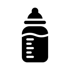 baby bottle glyph icon