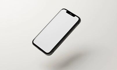 Modern smartphone mockup, black, empty screen