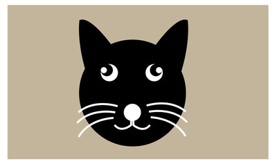 Cat emoji icon vector image.