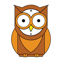 An artistic owl-shaped clock with intricate feather details, wide watchful eyes, and elegantly crafted clock hands, blending wisdom and time in a charming design.