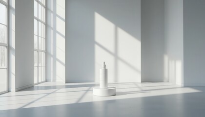 Minimalist product display modern room photography bright environment captivating concept
