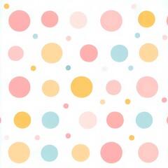 Pastel polka dot pattern on soft background