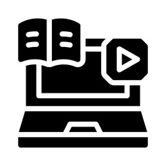 learning tools glyph icon