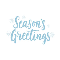 Naklejka premium simple calligraphy handwritten season's greetings transparent background isolated