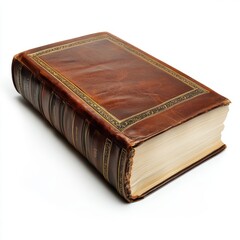 Obraz premium Generic Constitution Book Scene Leather Gold Background.