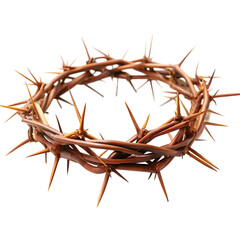Obraz premium crown made of thorns isolated on a transparent background