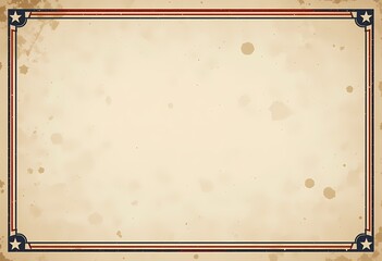 Patriotic Vintage Frame Background, Grunge textured background with American flag border