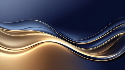 A sleek abstract background with a seamless gradient from deep navy blue to warm honey gold.