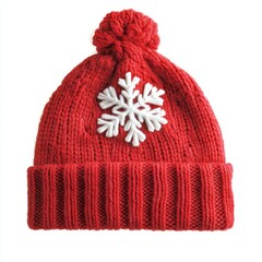 Generic Winter Knit View Background. Snowflake Day