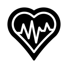 heartbeat glyph icon