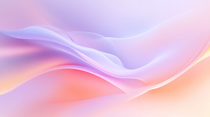 Soft flowing abstract waves in pastel and rainbow gradients on clean white backgrounds
