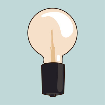 Minimalist Light Bulb Illustration