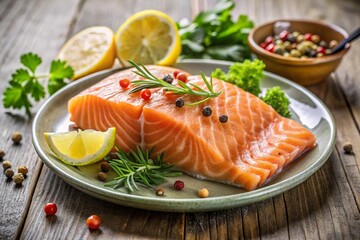 salmon with lemon and dill