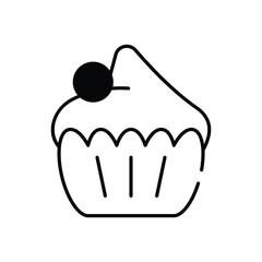 Bolos de copo vector icon stock illustration