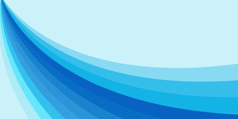vector set of blue wavy banners, wave headers, flow, water