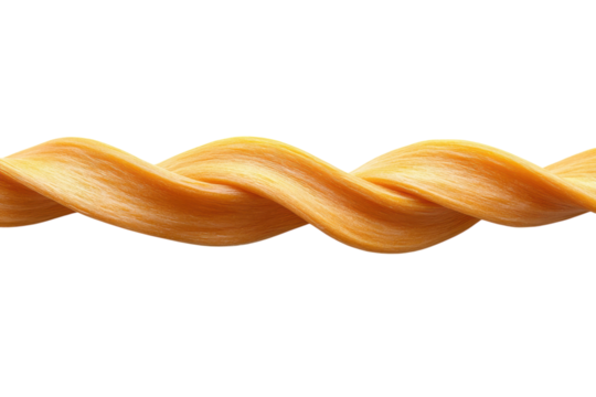 Golden strands intertwined a symbol of unity strength and resilience against a stark black background