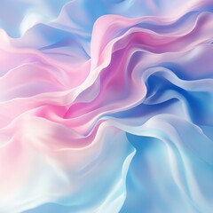 Fototapeta premium Abstract flowing colorful fabric showing delicate soft textures and smooth curves